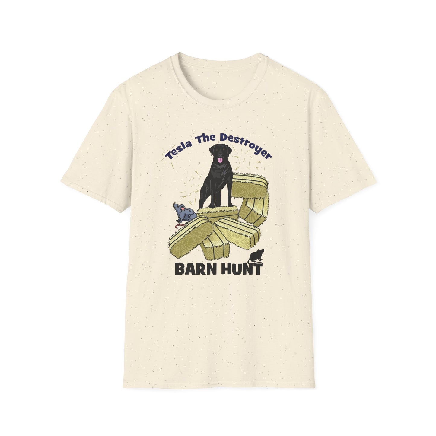 TESLA Barn Hunt Unisex Softstyle T-Shirt