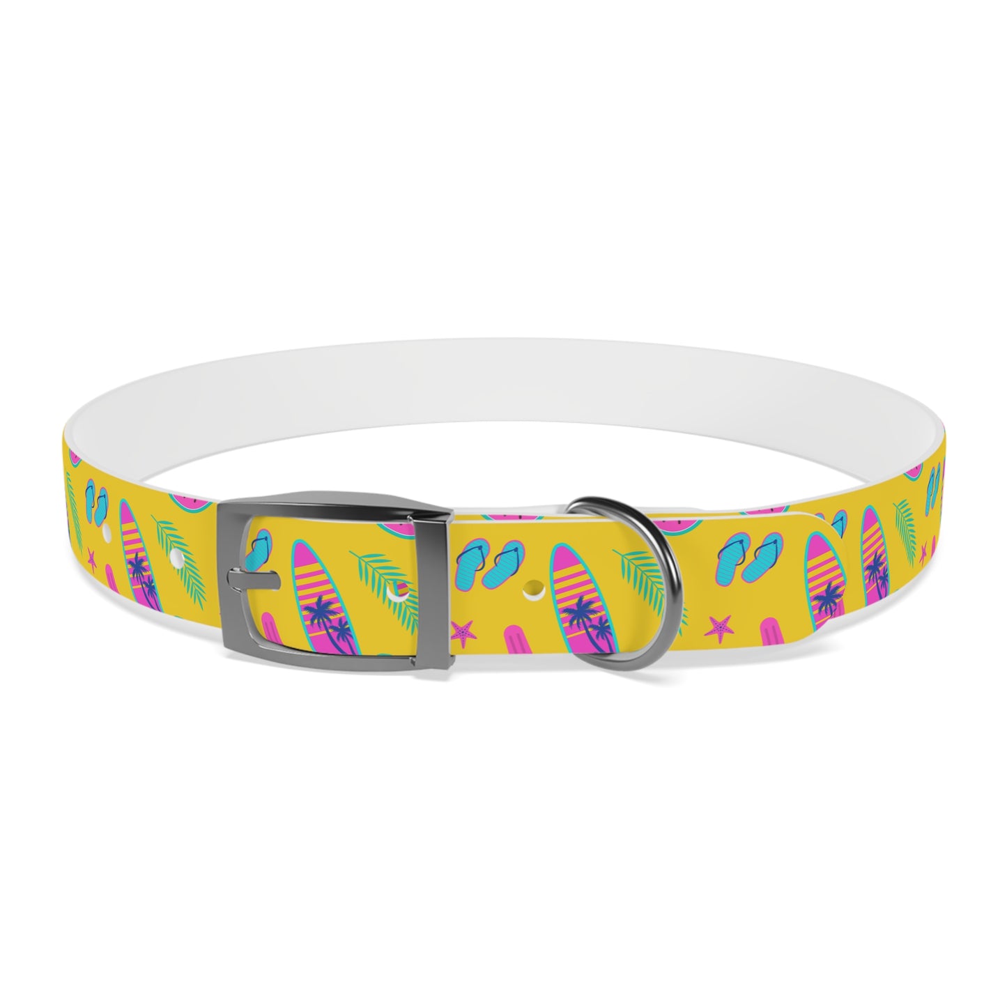 80S Summer Fun  Dog Collar