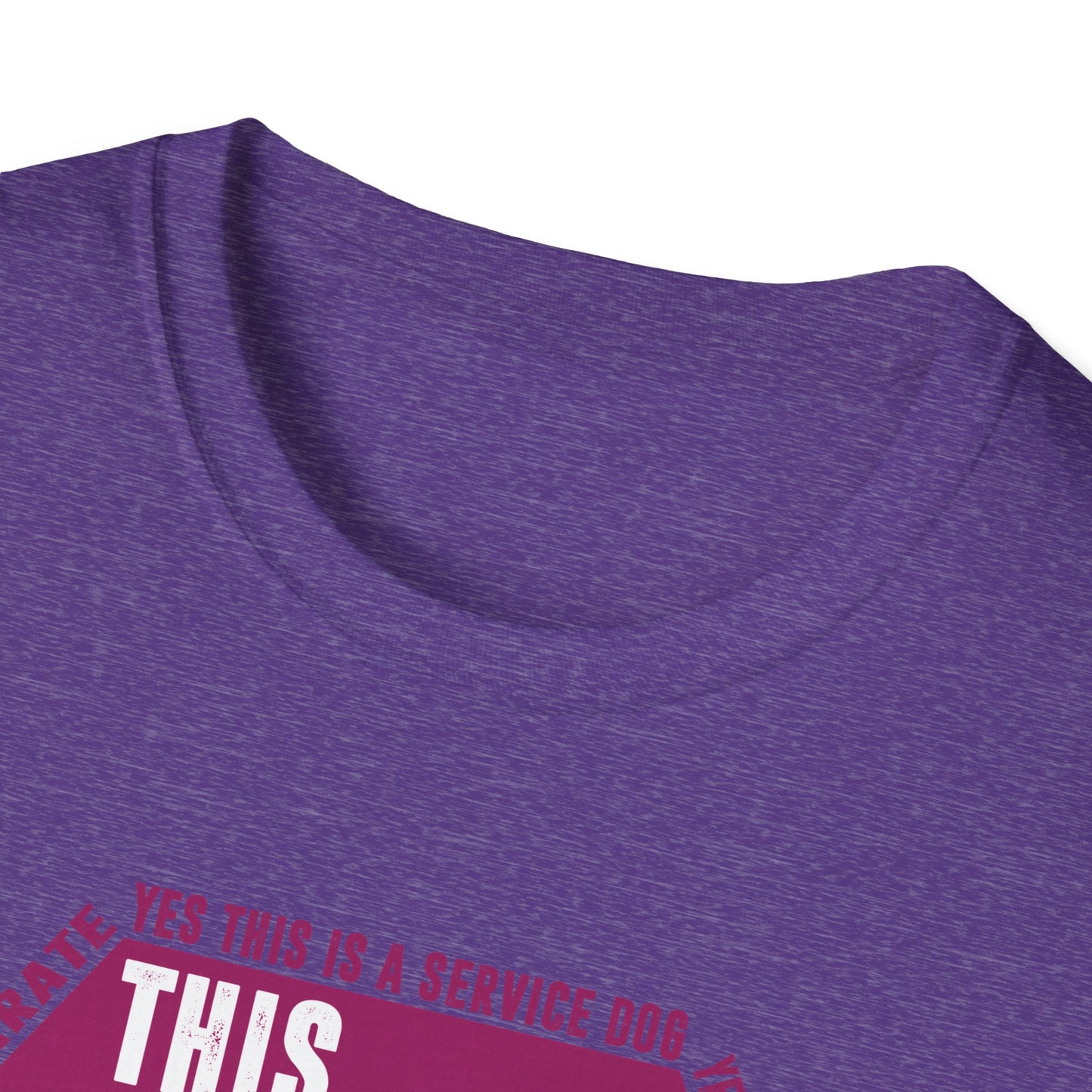 THIS DOG IS ALLOWED - SERVICE DOG _ Unisex Softstyle T-Shirt