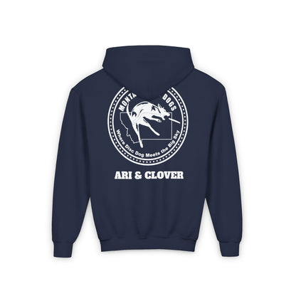 Ari & Clover  MONTANA DISC Youth Heavy Blend Hooded Sweatshirt