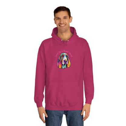 LOVED BY  BASSET 3 Unisex College Hoodie