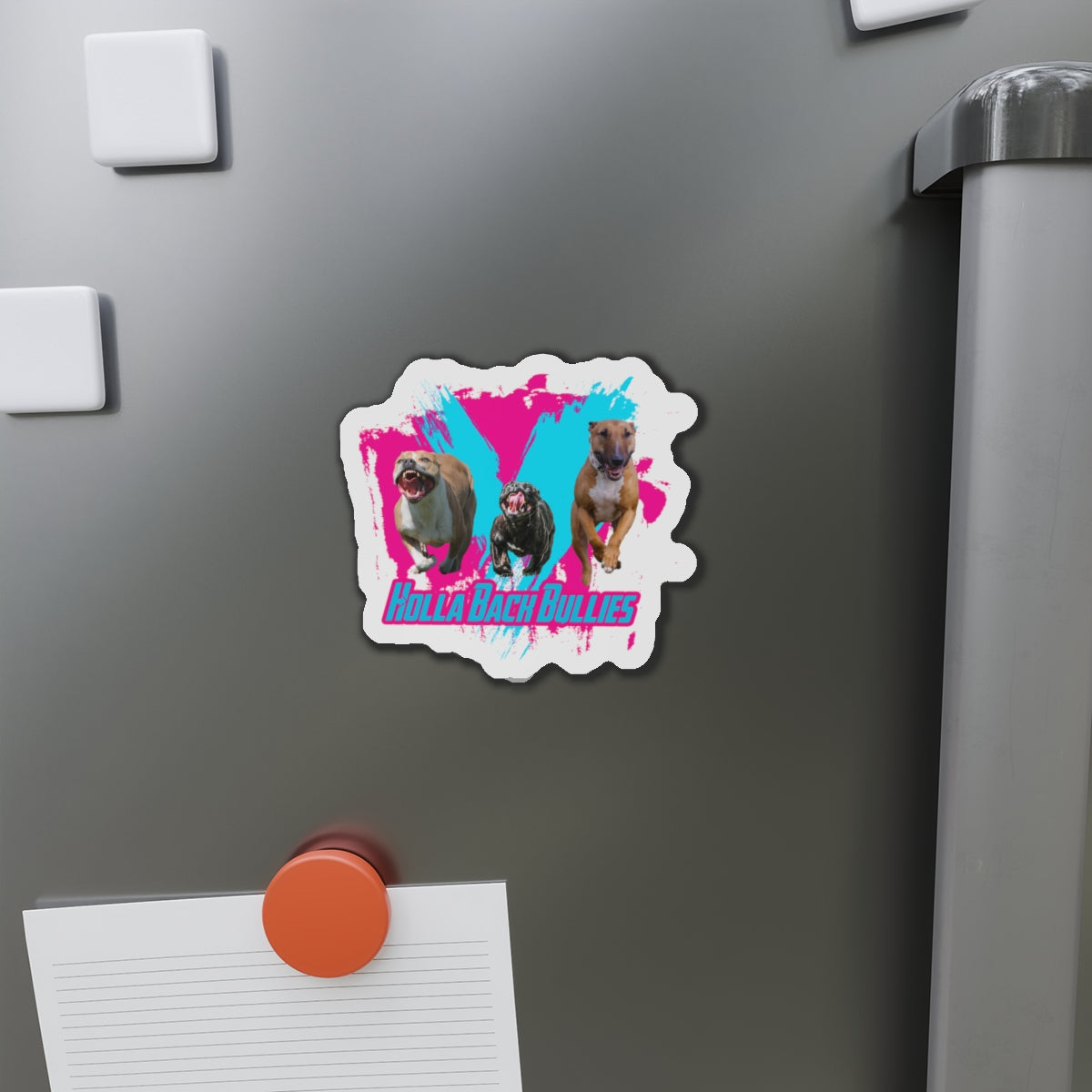 2 HOLLA BACK BULLIES Die-Cut Magnets