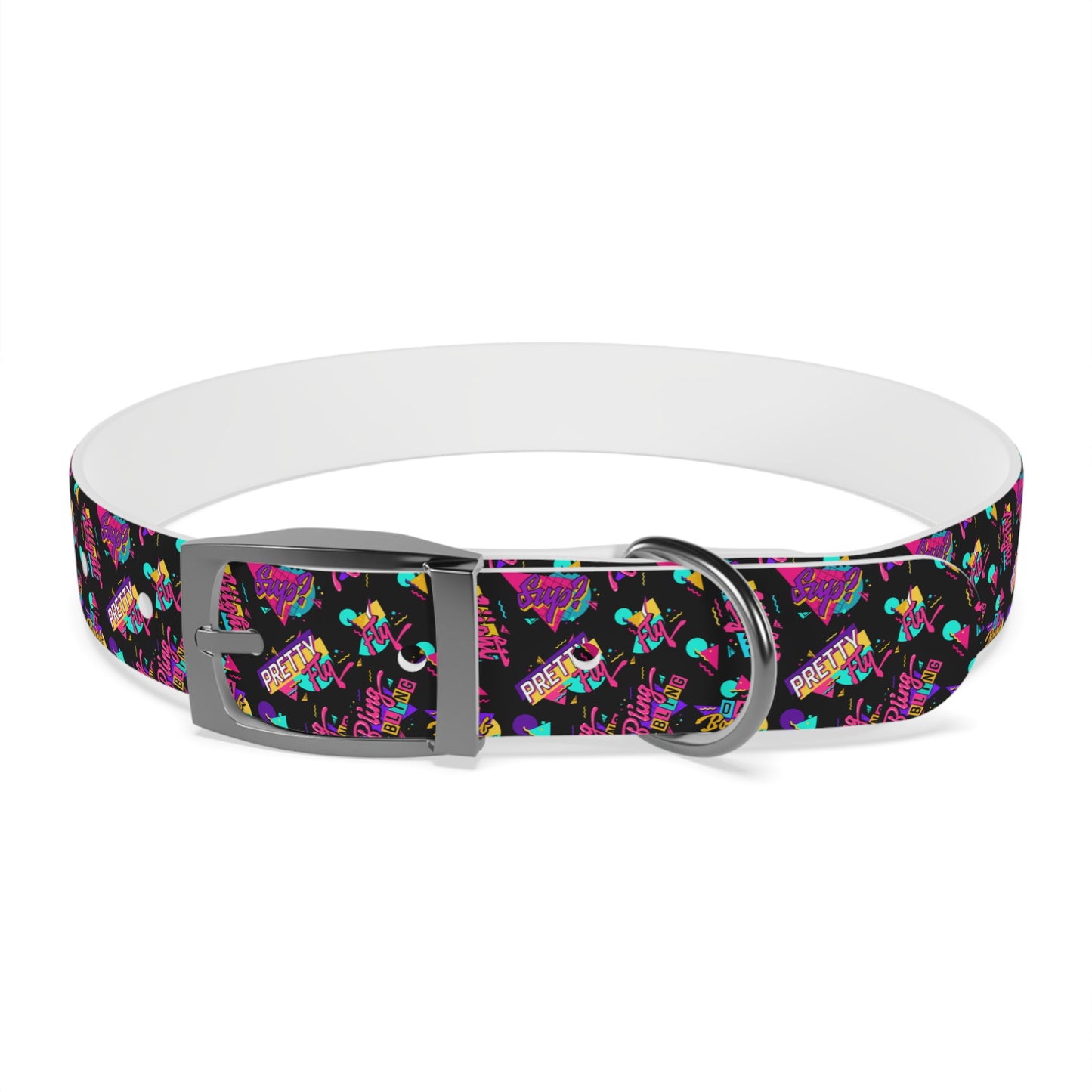 PRETTY FLY 90s  Dog Collar