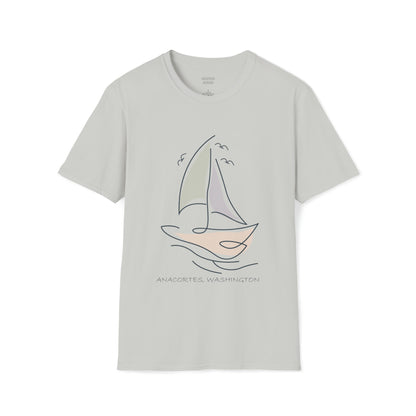 ANACORTES SAILBOAT  Unisex Softstyle T-Shirt