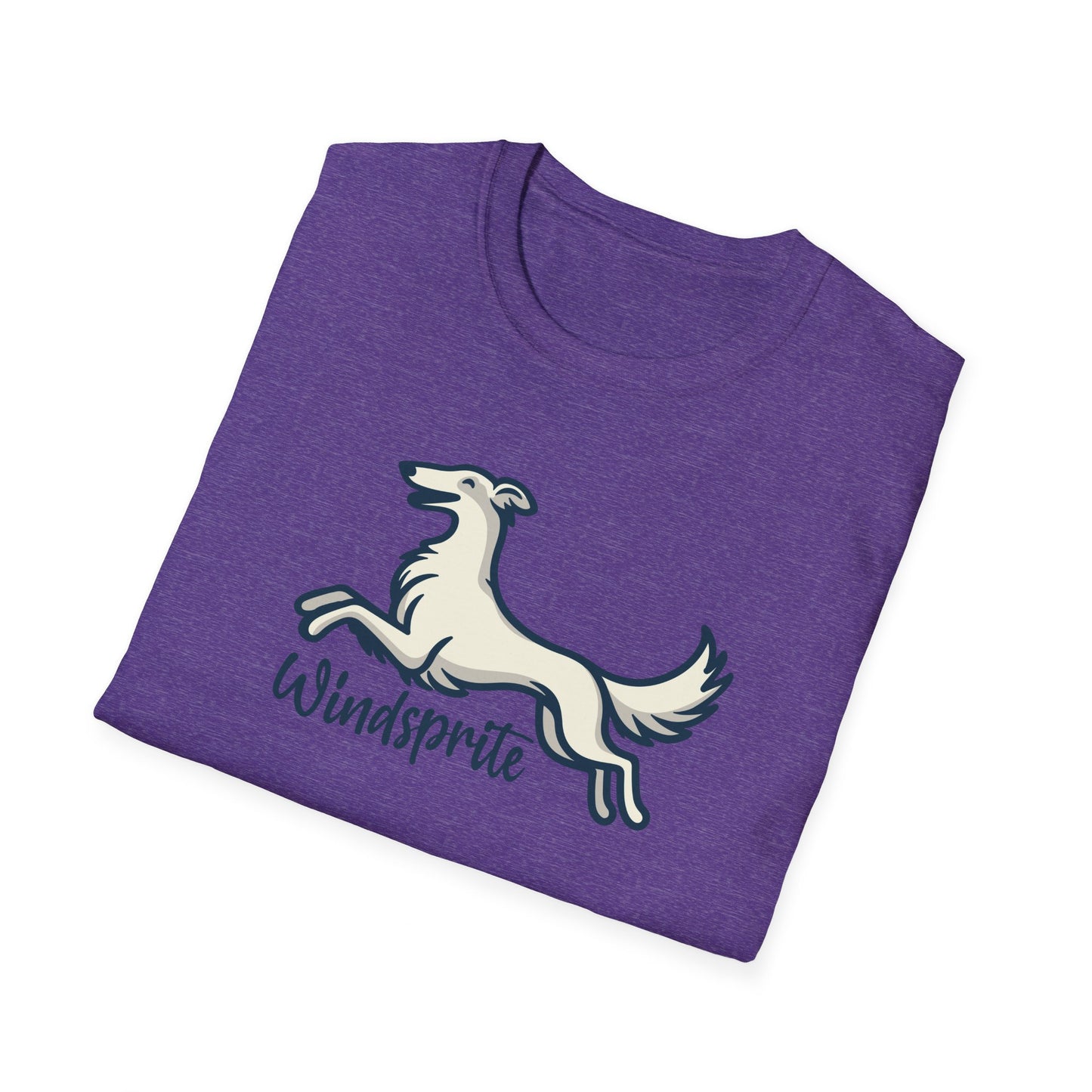 *Joy WINDSPRITE - Silken Windhound Waving Unisex Softstyle T-Shirt