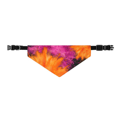 PINK ORANGE POWDER  Pet Bandana Collar