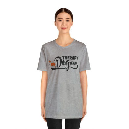 THERAPY DOG TEAM - ROUGH COLLIE   -  Unisex Short Sleeve Tee