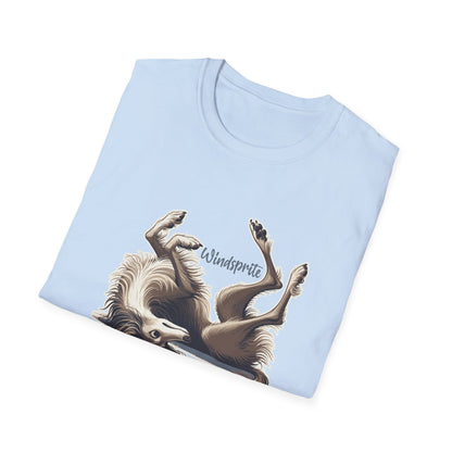 Silly WINDSPRITE - Silken Windhound Waving Unisex Softstyle T-Shirt