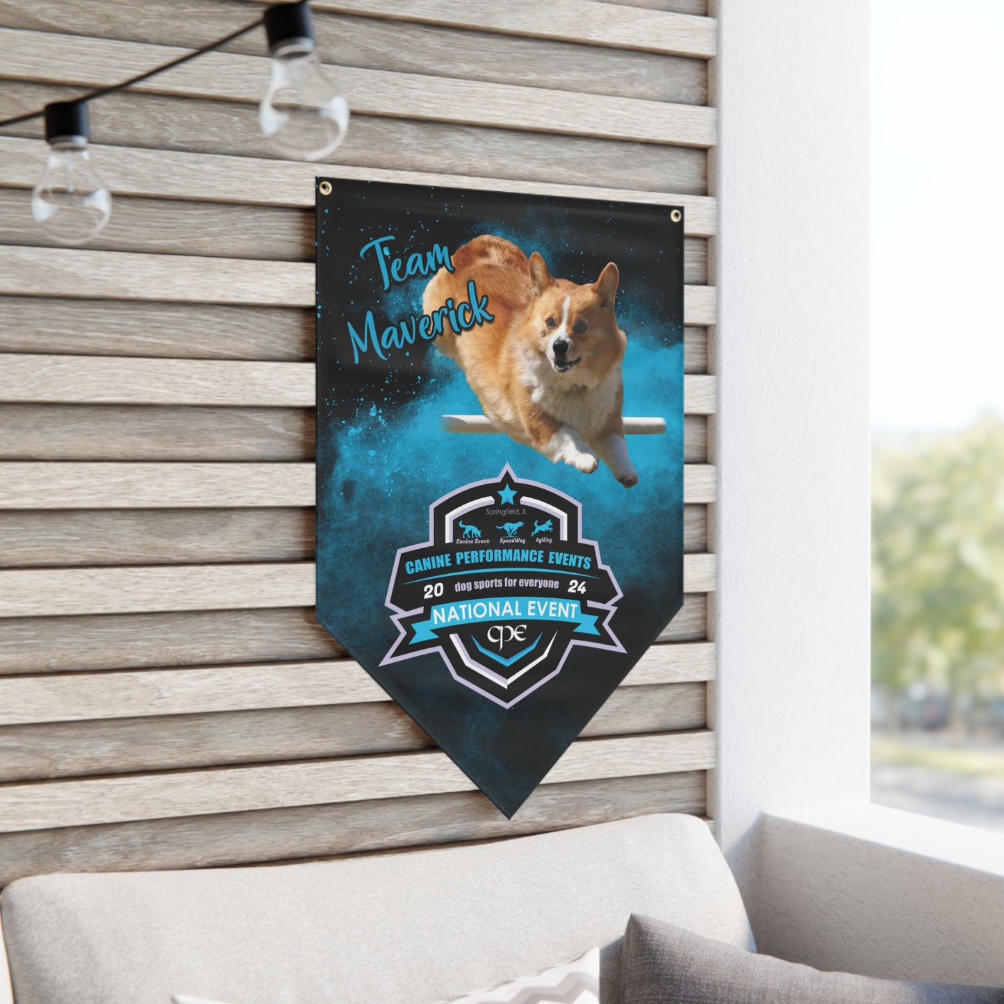 MAVERICK CORGI Pennant Banner