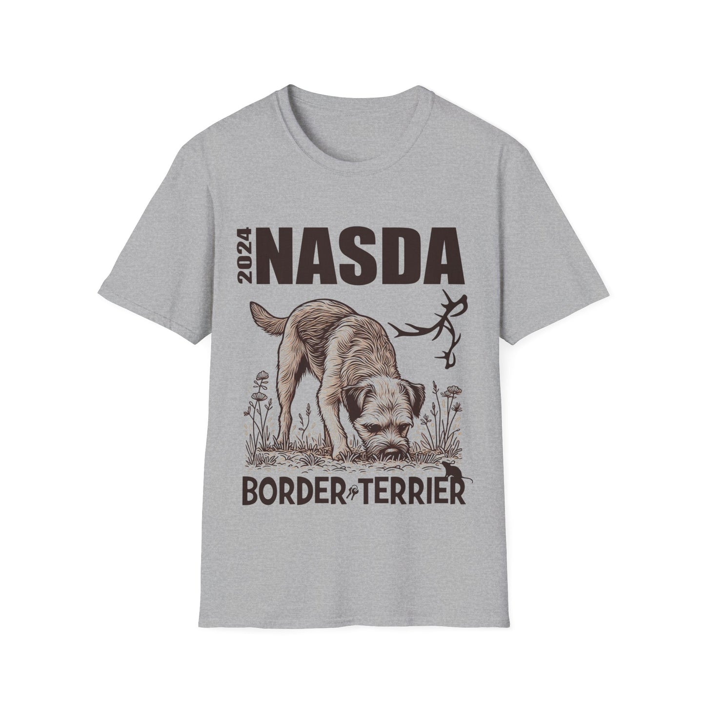 KATIE & ELLIE  - BORDER TERRIER.2 - NASDA  Unisex Softstyle T-Shirt