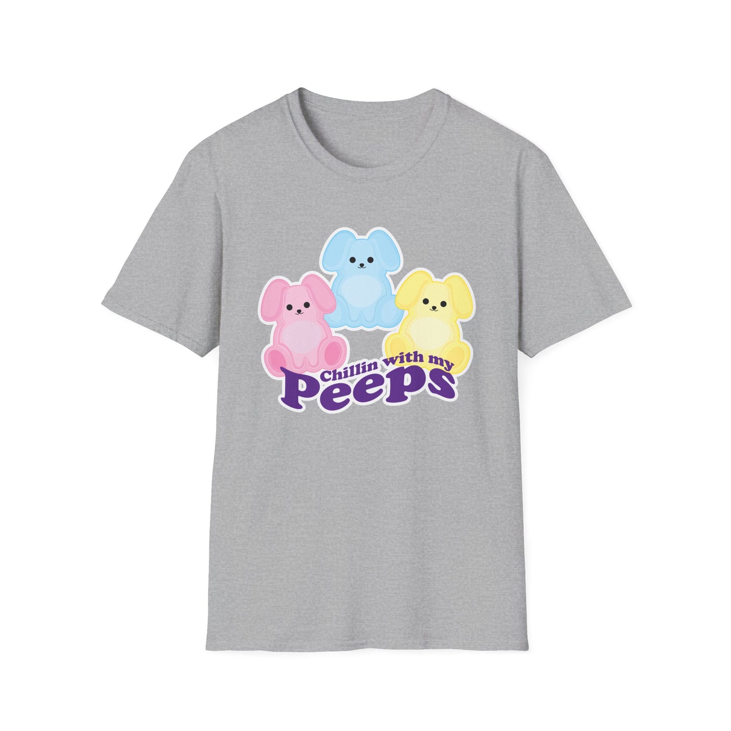 CHILLIN W MY PEEPS Unisex Softstyle T-Shirt EASTER