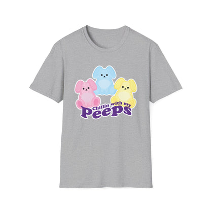 CHILLIN W MY PEEPS Unisex Softstyle T-Shirt EASTER