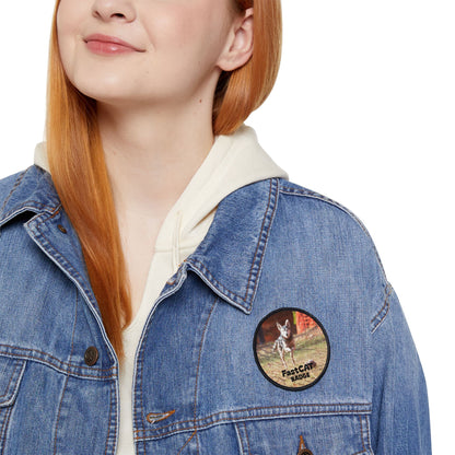 2 FastCat Badge Iron-On Patches