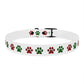 HOLIDAY PLAID  PAWS  Dog Collar