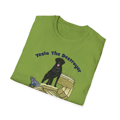 TESLA Barn Hunt Unisex Softstyle T-Shirt