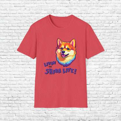 LOVED BY SHIBA 4 Unisex Softstyle T-Shirt