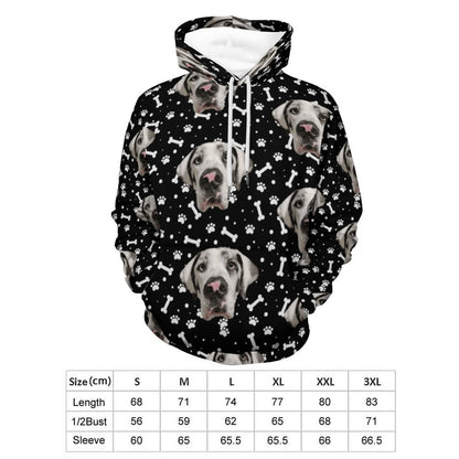 FACE w PAWS-n-BONES  Hoodie