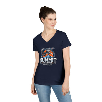 *SUMMIT DISC DOGS Ladies' V-Neck T-Shirt