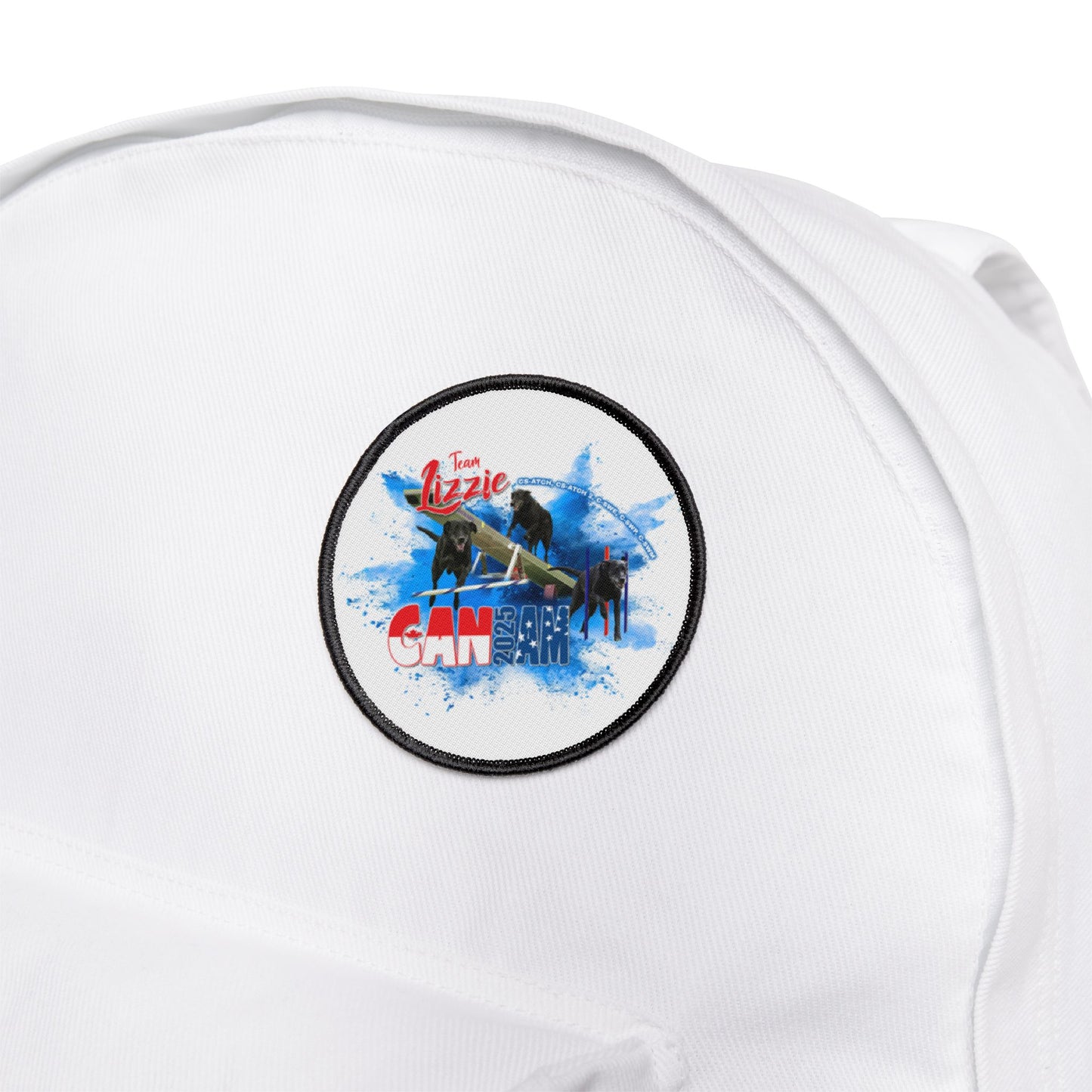 Copy of LIZZIE CAN AM Iron-On Patches white