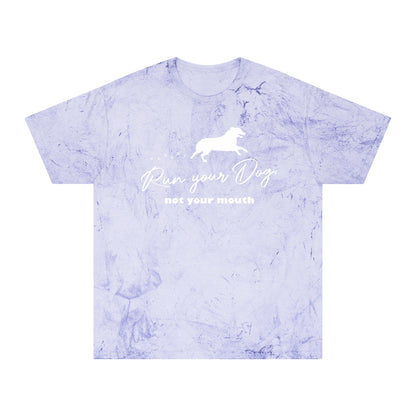 RUN YOUR DOG - AUSSIE Unisex Color Blast T-Shirt