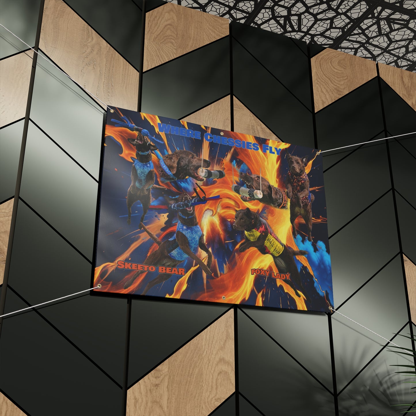 FOXY LADY SKEETO Matte Banner