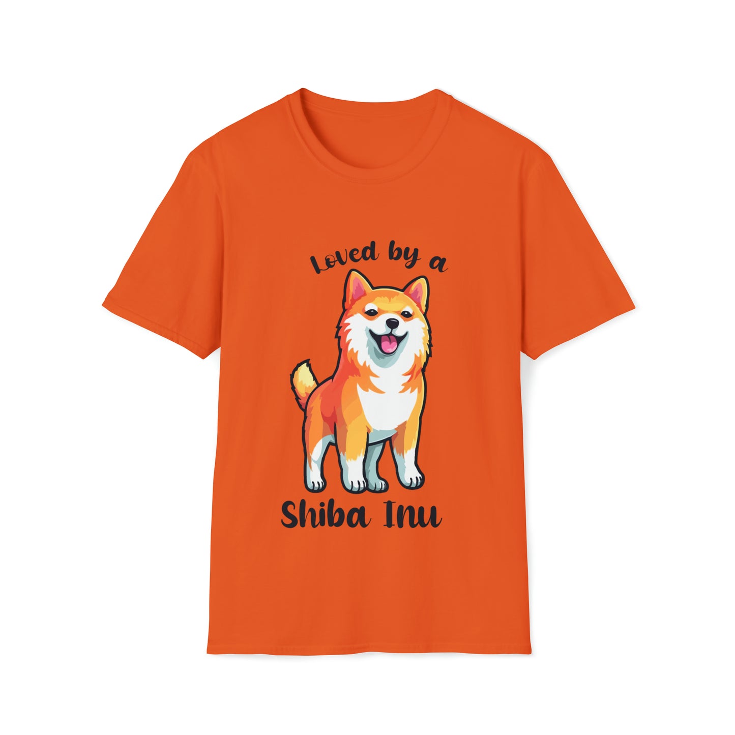 LOVED BY SHIBA 3 Unisex Softstyle T-Shirt
