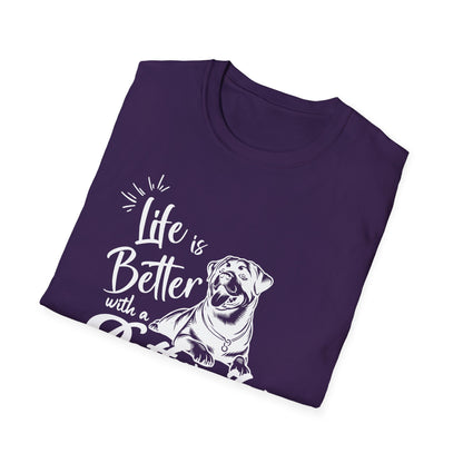 LIFE IS BETER ROTTWEILER Unisex Softstyle T-Shirt