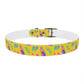 80S Summer Fun  Dog Collar