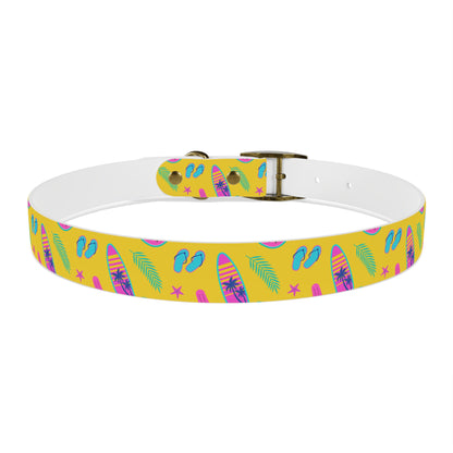 80S Summer Fun  Dog Collar