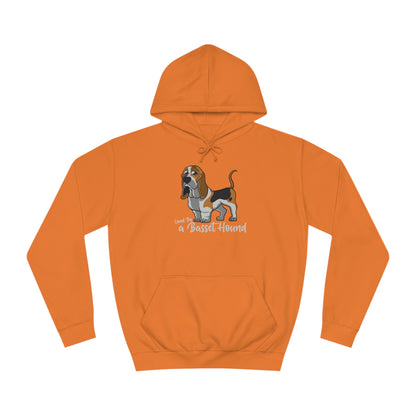 LOVED BY  BASSET 4 Unisex College Hoodie