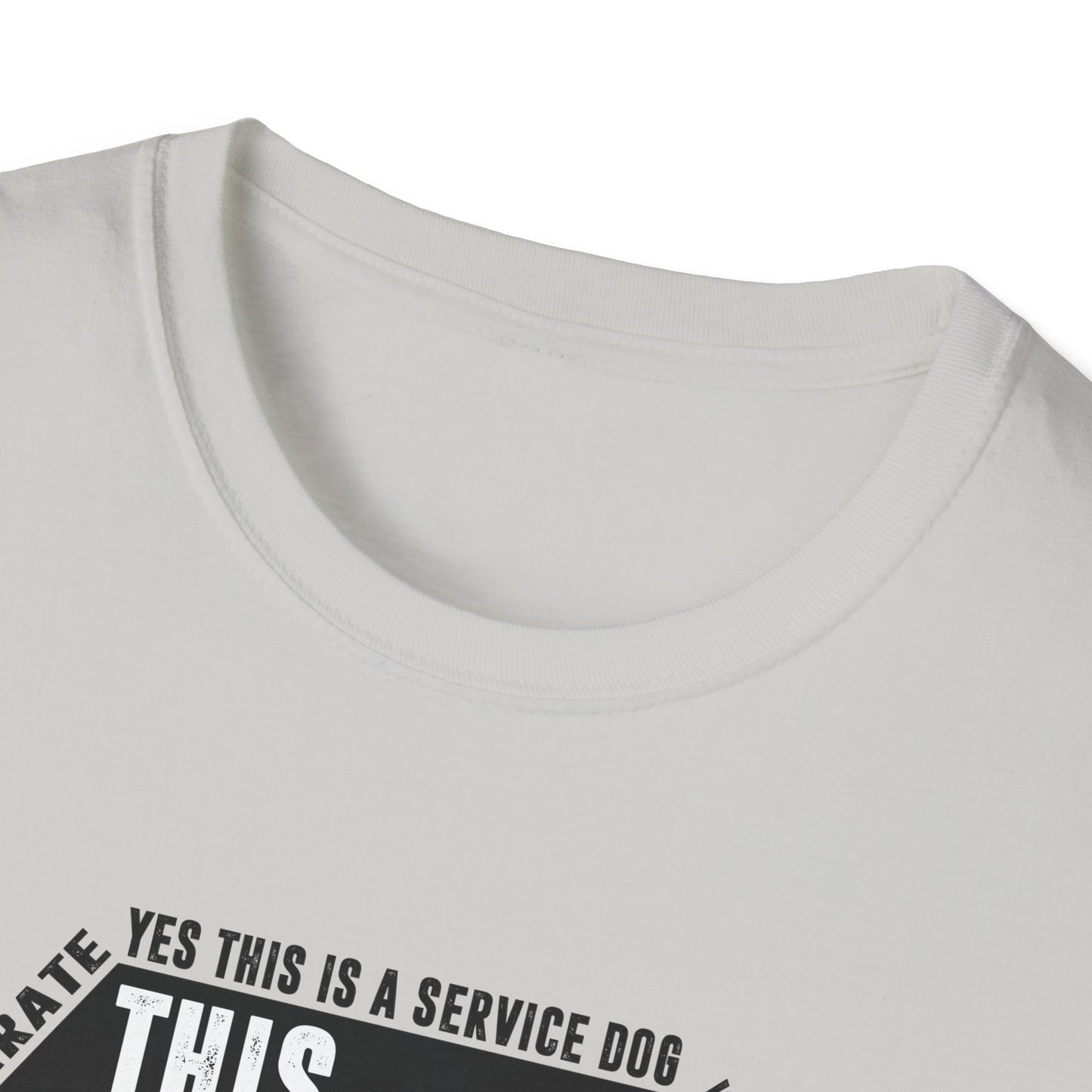 THIS DOG IS ALLOWED - SERVICE DOG _ Unisex Softstyle T-Shirt