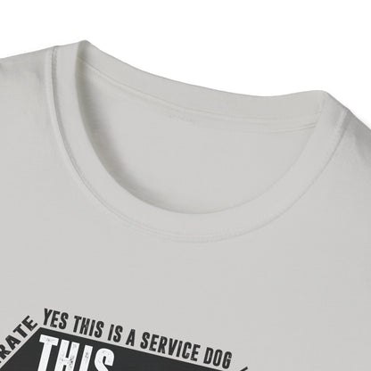 THIS DOG IS ALLOWED - SERVICE DOG _ Unisex Softstyle T-Shirt