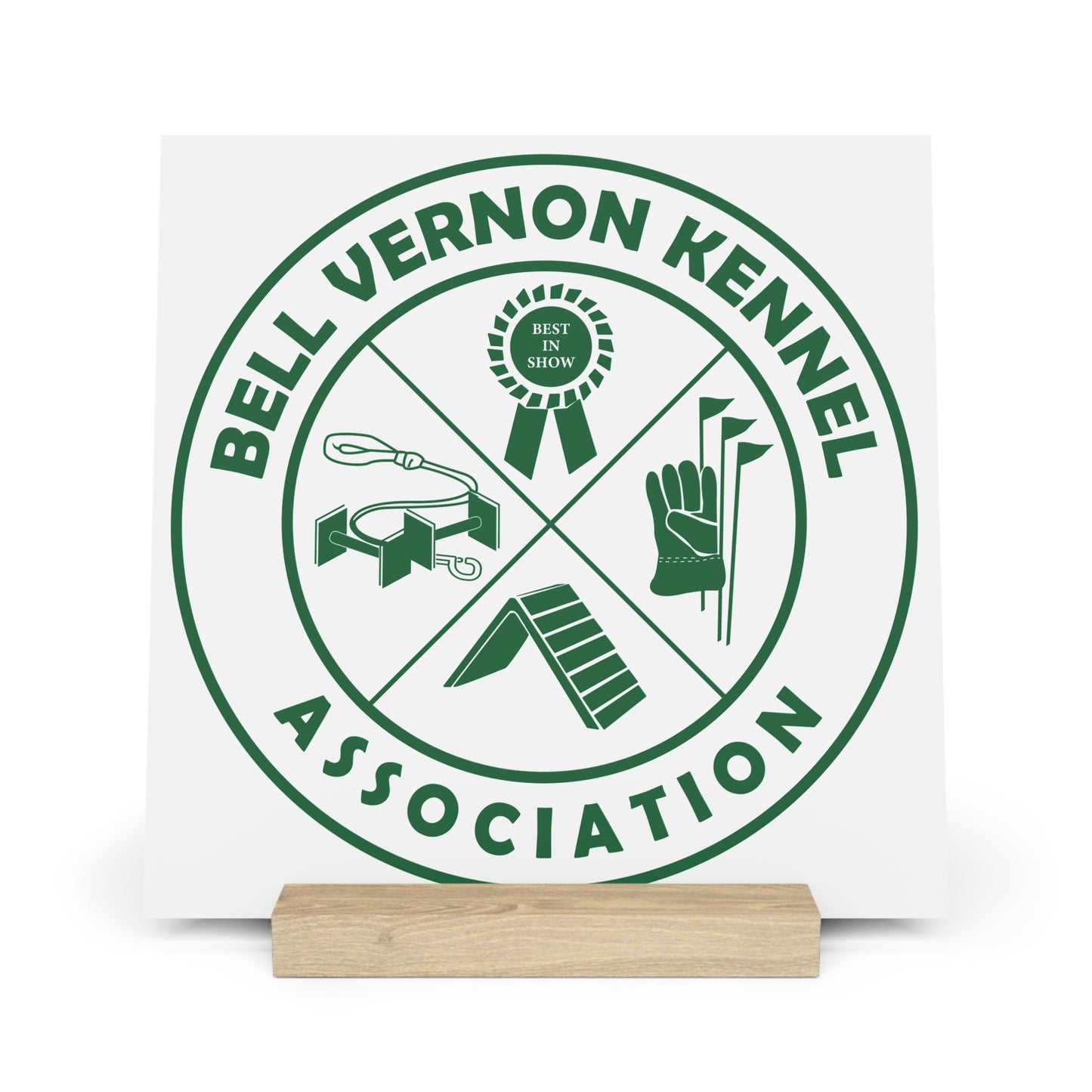 BELL VERNON KENNEL ASSOCIATION Gallery Board with Stand