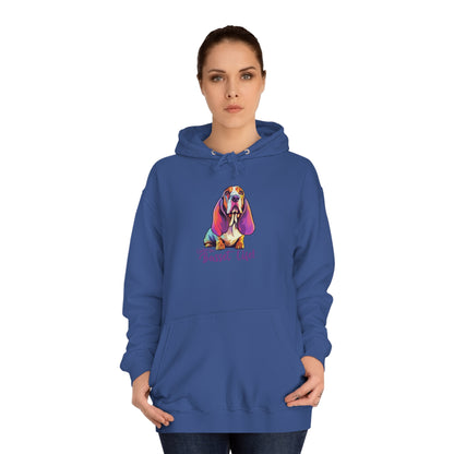 LIVIN THE BASSET LIFE 3 Unisex College Hoodie