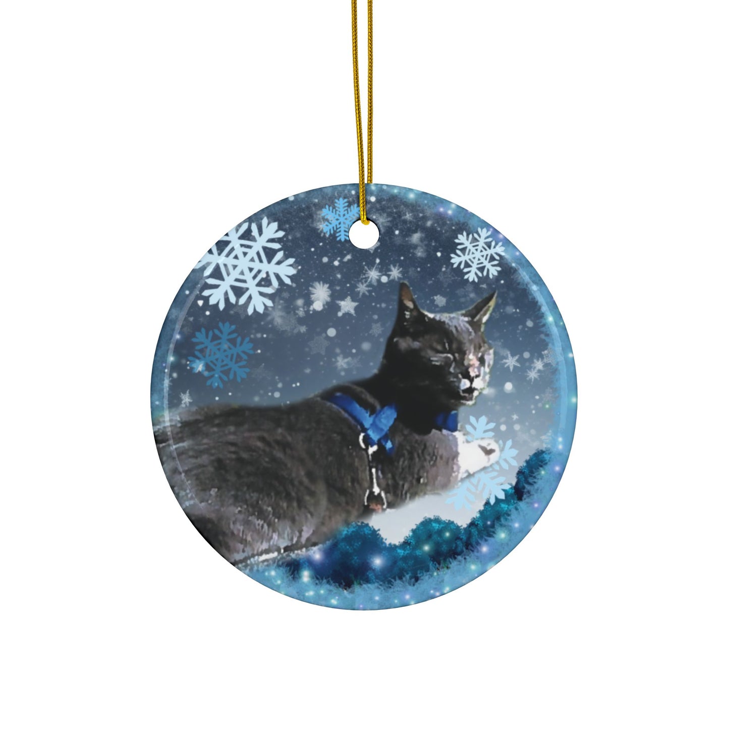 Amanda  Cat  Ceramic Ornaments