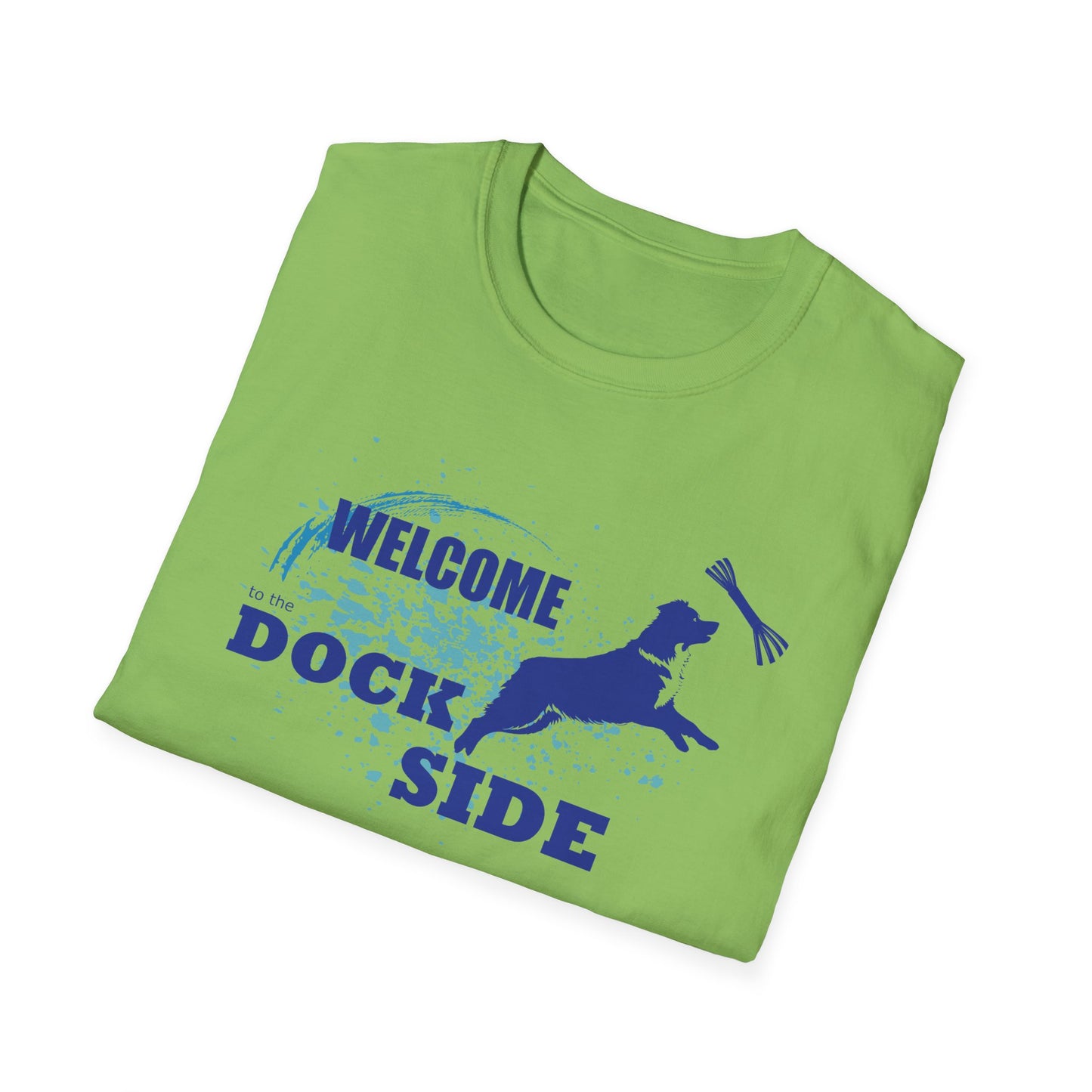 WELCOME TO DOCK SIDE -AUSSIE Unisex Softstyle T-Shirt