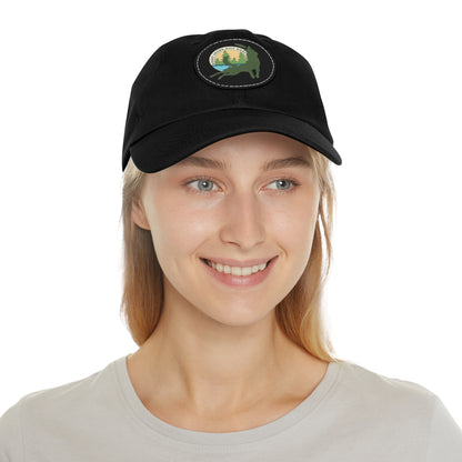 Puget Sound Disc Dogs Hat with Leather Patch (Round)