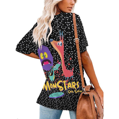 LITTLE MONSTERS  Short Sleeve T-Shirts NZ109-Multi-Image Printed Tees