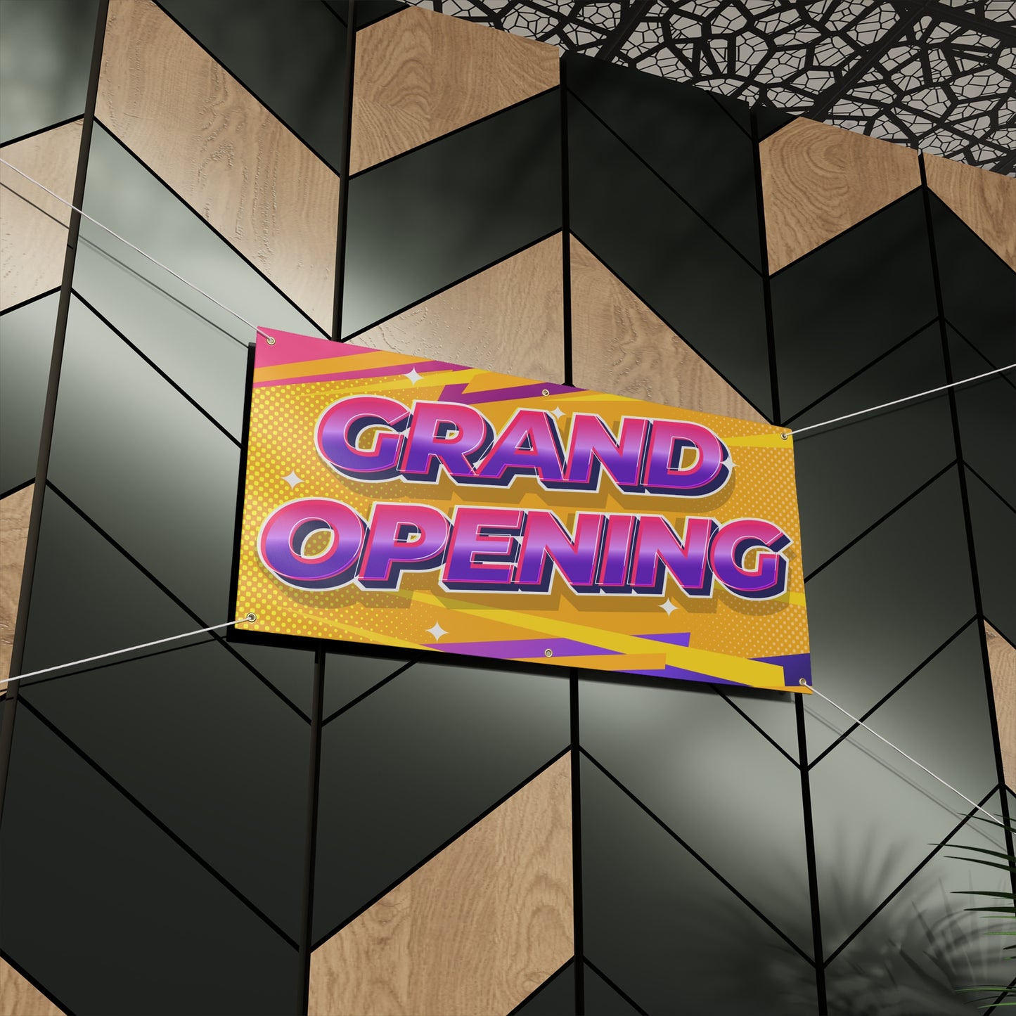 GRAND OPENING 2 Matte Banner