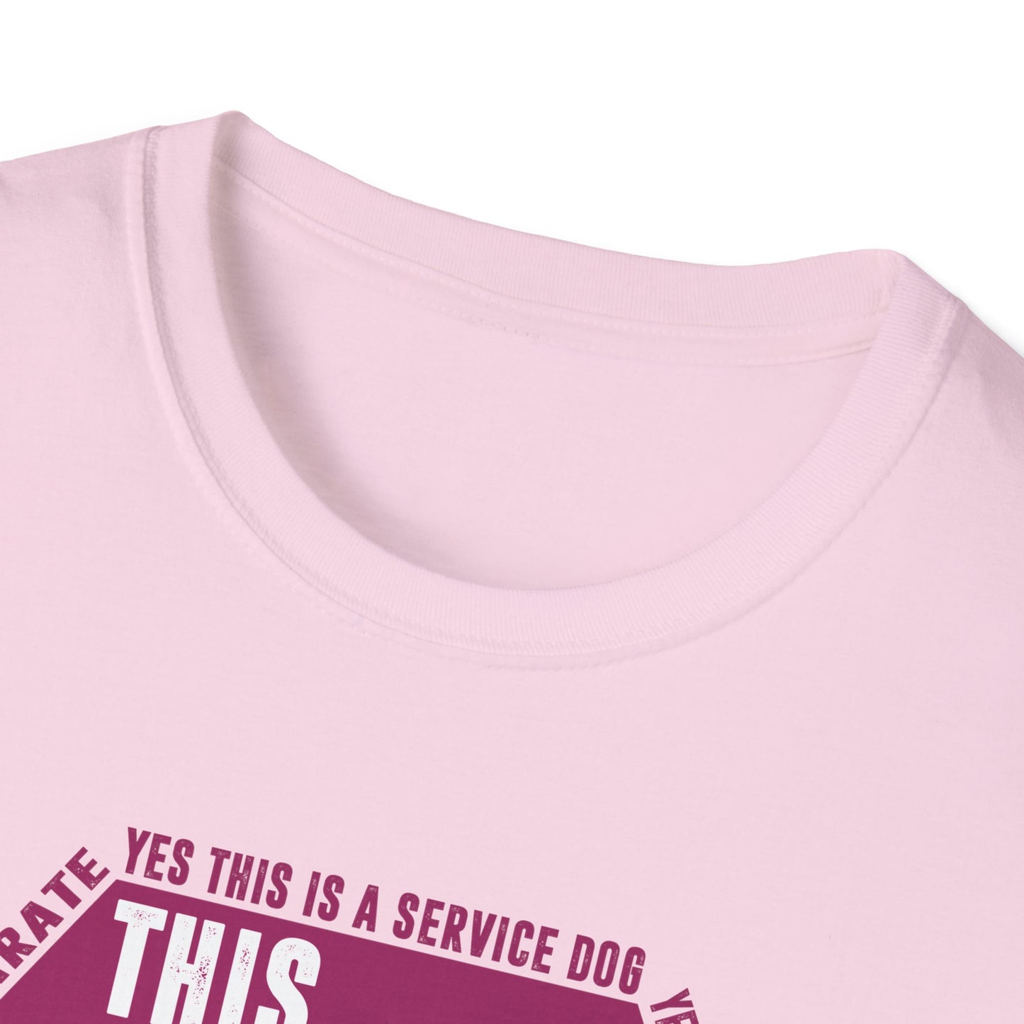 THIS DOG IS ALLOWED - SERVICE DOG _ Unisex Softstyle T-Shirt