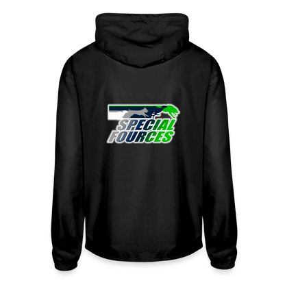 SPECIAL FORCES FLYBALL  Unisex Lightweight Windbreaker Jacket - black
