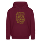 PEACE LOVE DOGS Hoodie - burgundy