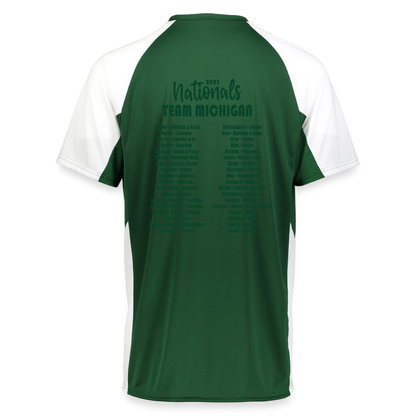CPE TEAM MICHIGAN Augusta Sportswear Adult Cutter Jersey - dark green/white