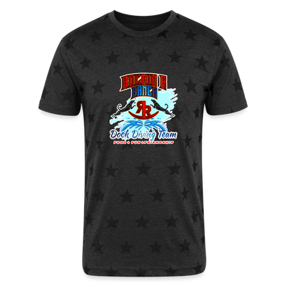 *ROCKIN RANCH Unisex Adult Star Printed T-Shirt - charcoal star 