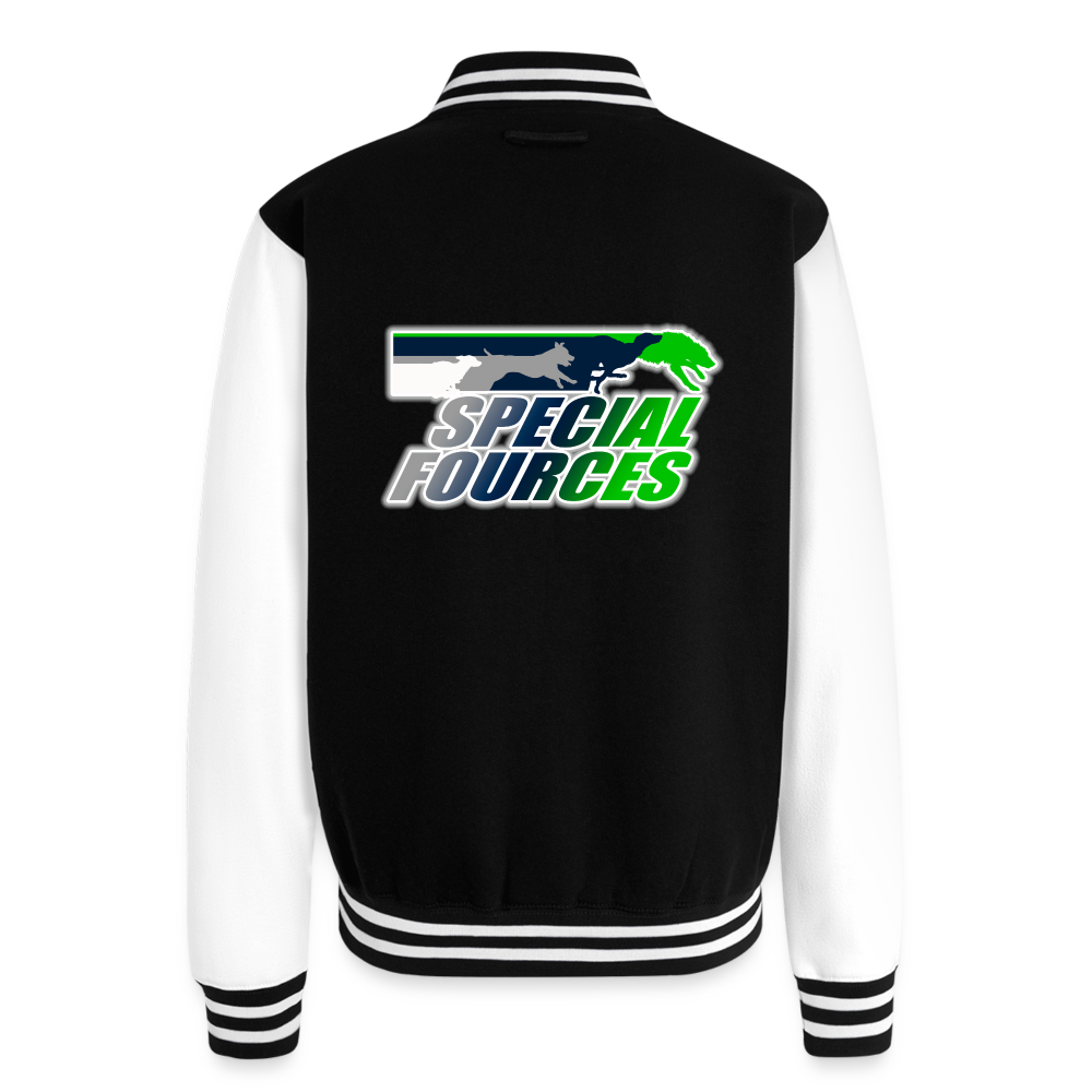 SPECIAL FORCES FLYBALL  Letterman Jacket - black/white