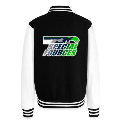 SPECIAL FORCES FLYBALL  Letterman Jacket - black/white