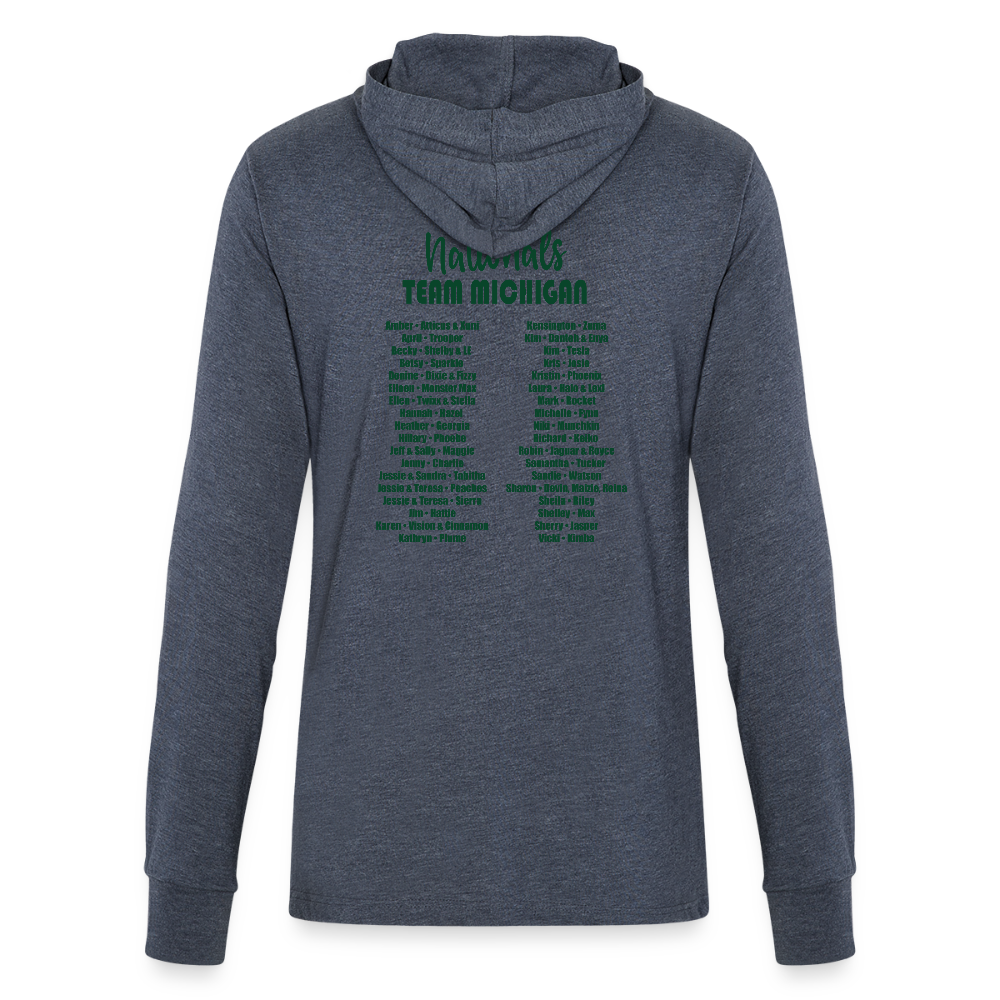 CPE TEAM MICHIGAN Unisex Long Sleeve Hoodie Shirt - heather navy