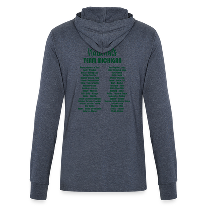 CPE TEAM MICHIGAN Unisex Long Sleeve Hoodie Shirt - heather navy