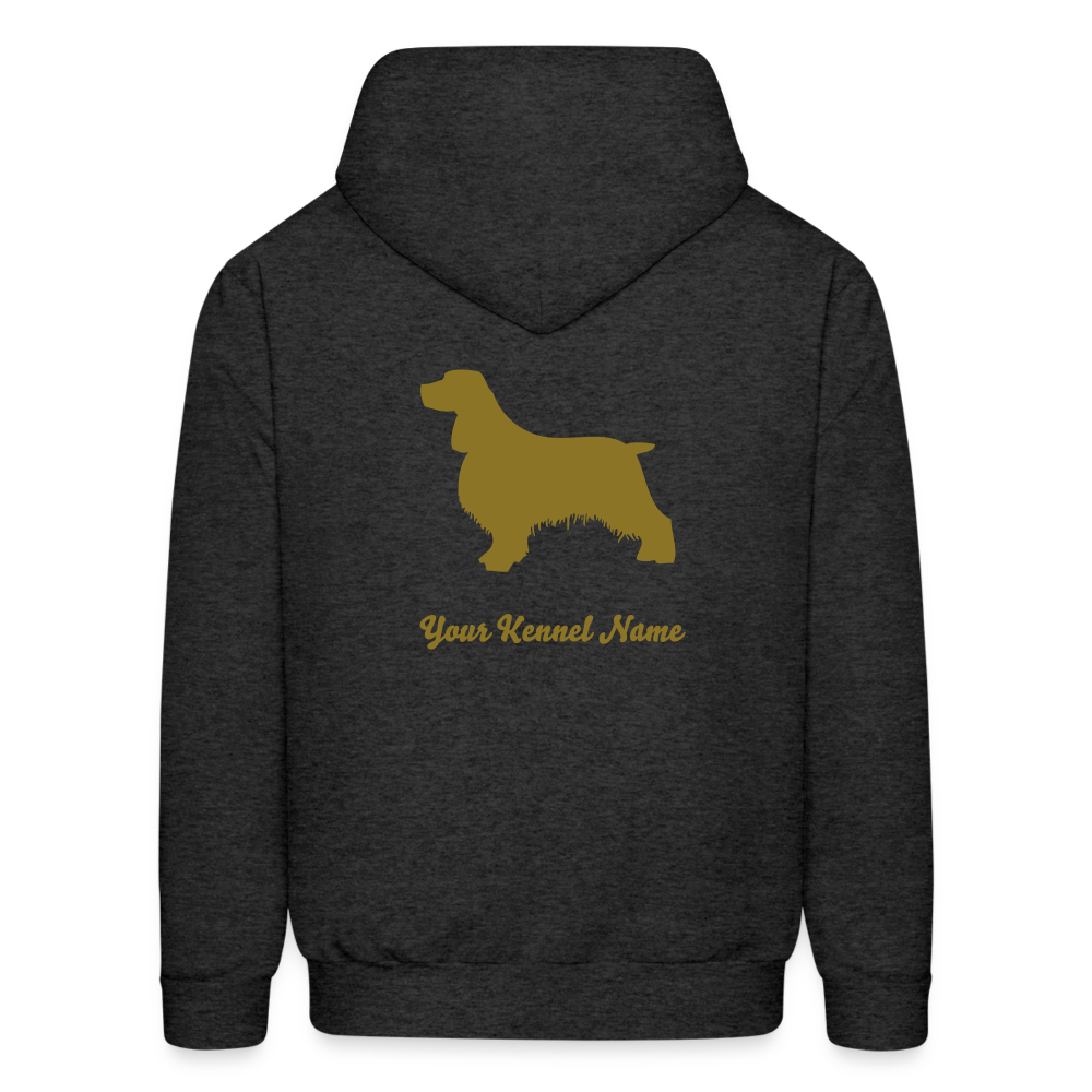 CUSTOM POSE IT  Hoodie - METALLIC GOLD INK - charcoal grey