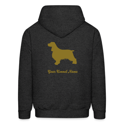 CUSTOM POSE IT  Hoodie - METALLIC GOLD INK - charcoal grey